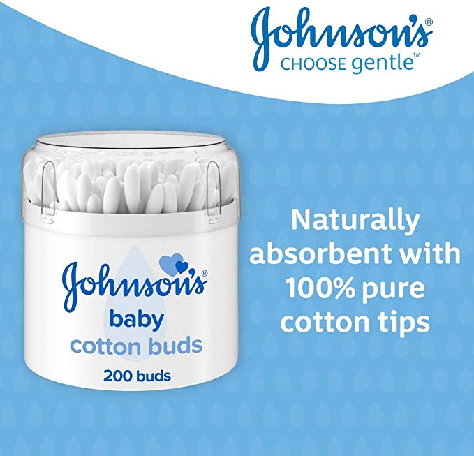 JOHNSONS COTTON BUDS BABY 200 PCS