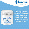 JOHNSONS COTTON BUDS BABY 200 PCS