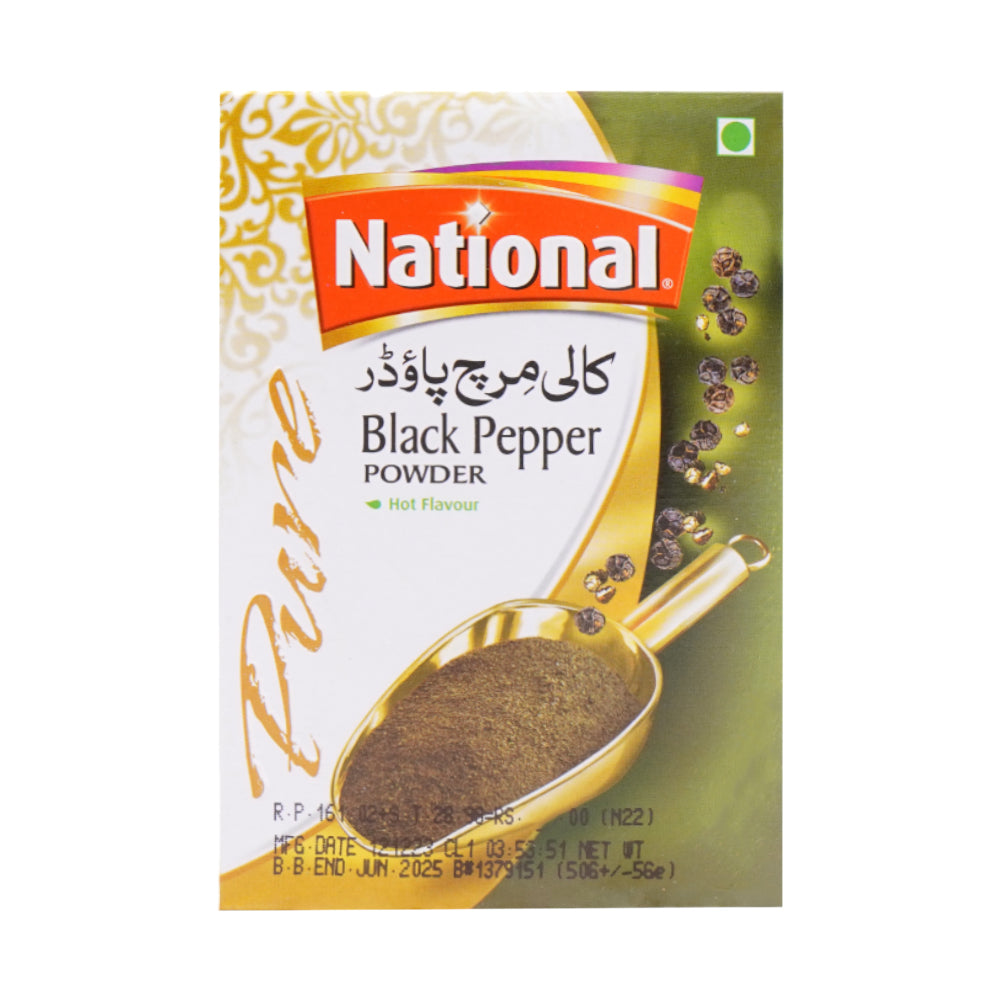 NATIONAL BLACK PEPPER POWDER 50 GM