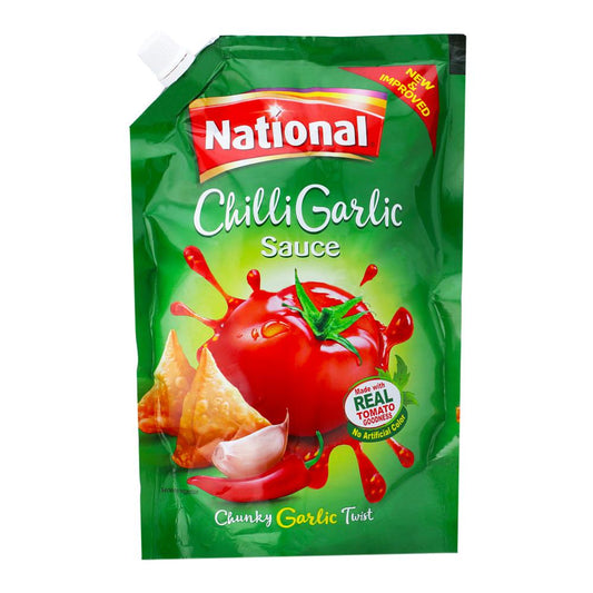 NATIONAL SAUCE CHILLI GARLIC POUCH 800 GM