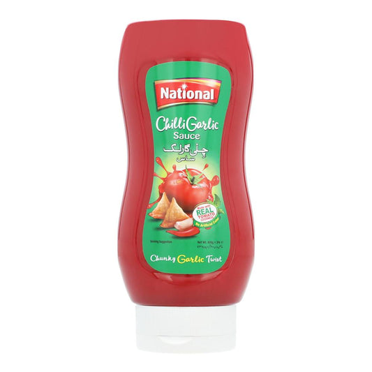 NATIONAL CHILI GARLIC SAUCE SQUEEZY BOTTLE 400GM