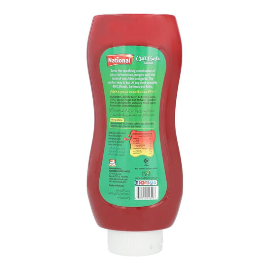 NATIONAL CHILI GARLIC SAUCE SQUEEZY BOTTLE 800GM