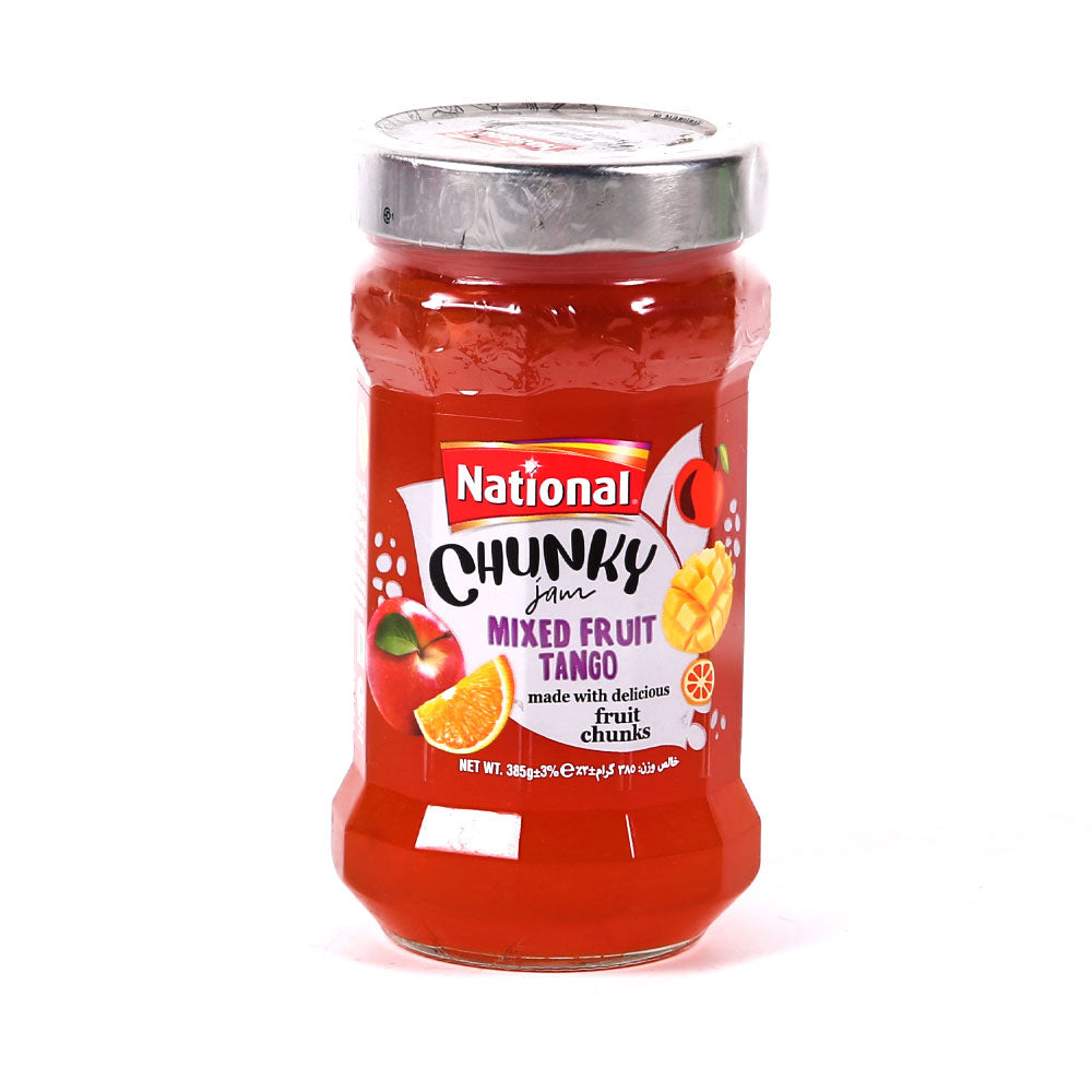 NATIONAL CHUNKY MIXED FRUIT TANGO JAM 385 GM