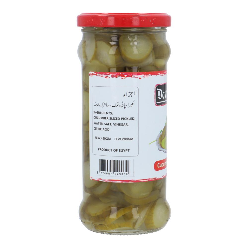 DEW DROP PICKLE CUCUMBER SLICED 420 GM