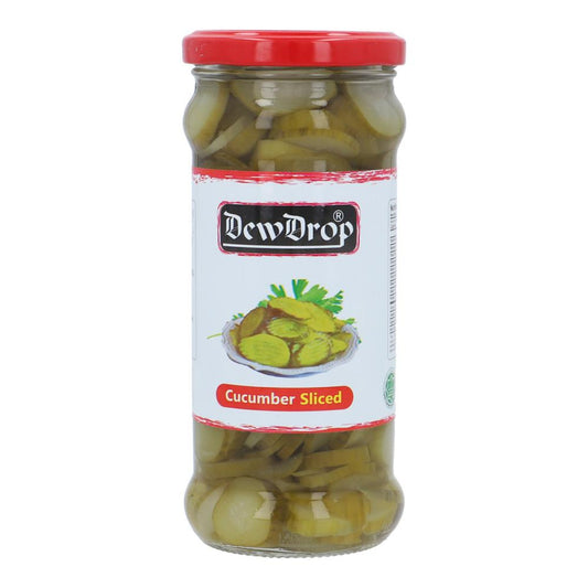 DEW DROP PICKLE CUCUMBER SLICED 420 GM