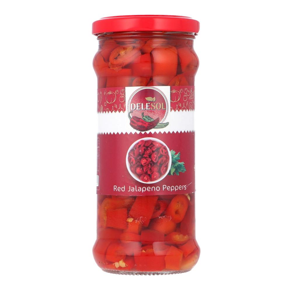 DEW DROP PICKLE JALAPENO SLICED RED 420 GM