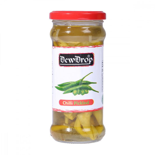 DEW DROP PICKLED GREEN CHILLI 420 GM