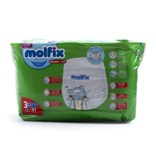 MOLFIX PANTS MIDI NO3 4-9 KG 31PCS