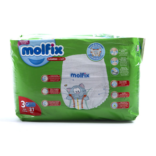 MOLFIX PANTS MIDI NO3 4-9 KG 31PCS