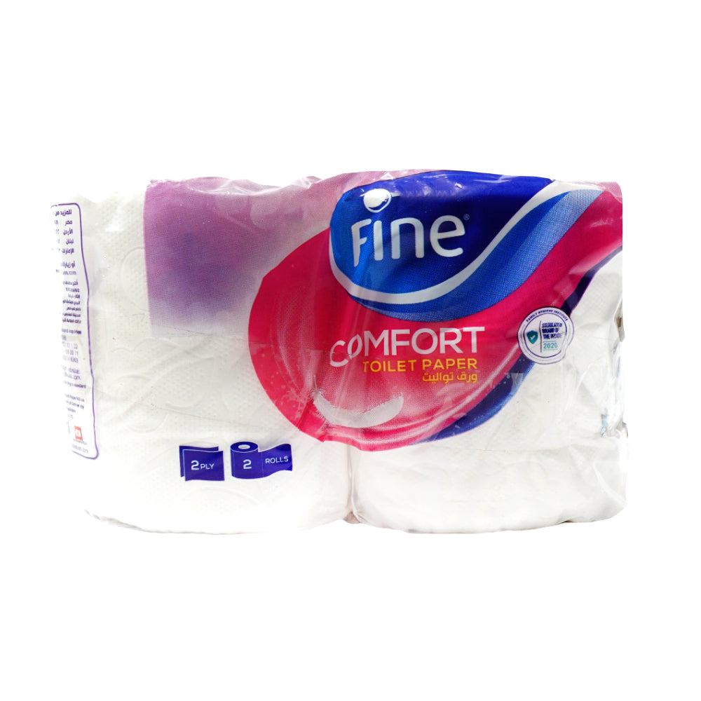 FINE COMFORT TOILET PAPER ROLL 2PCS PACK