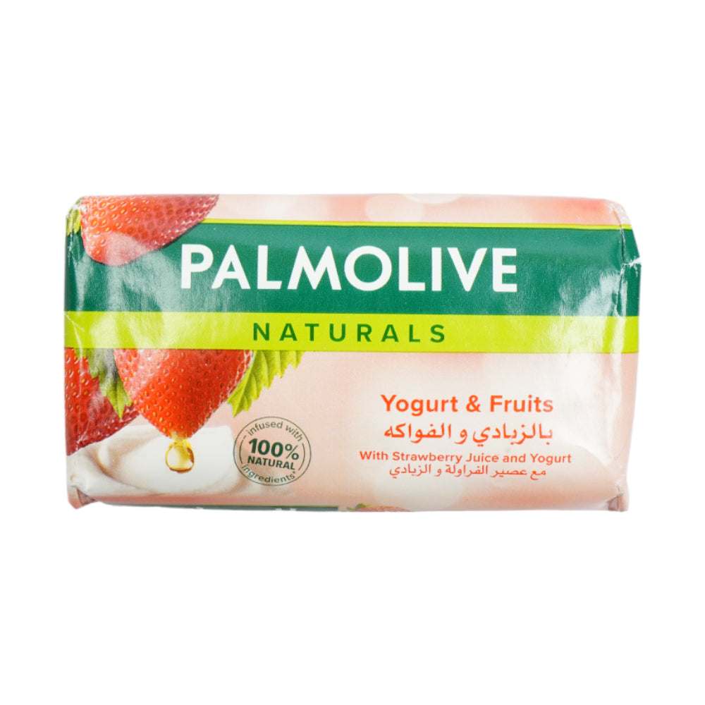 PALMOLIVE SOAP NATURAL YOGURT & FRUITS WITH STRAWBERRY 170GM