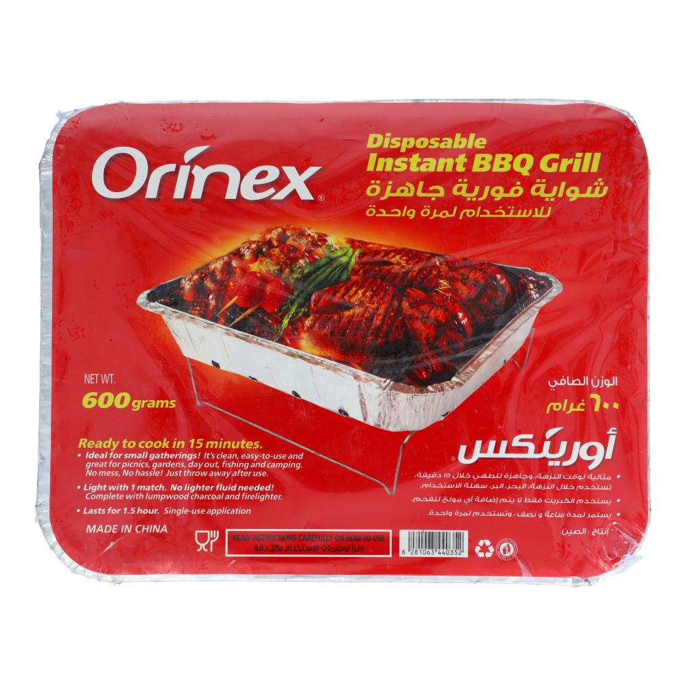 ORINEX DISPOSABLE INSTANT BBQ GRILL 600G