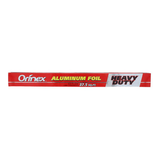 ORINEX ALUMINUM FOIL HEAVY DUTY ROLL WITH CUTTER 37.5 SQFT