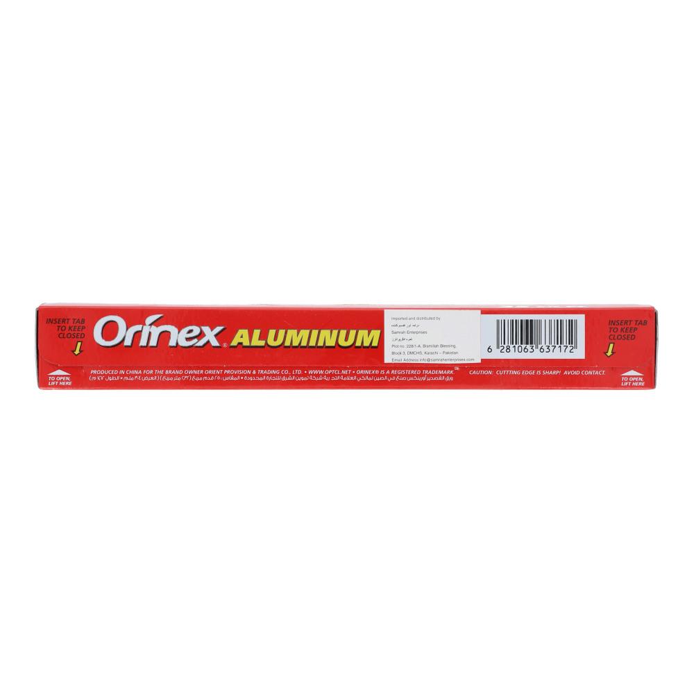 ORINEX ALUMINUM FOIL STANDARD ROLL WITH CUTTER 25 SQFT