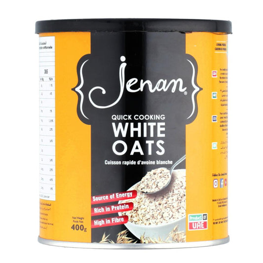 JENAN CEREAL WHITE OATS TIN 400 GM