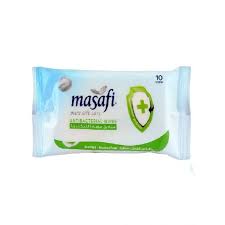 MASAFI ANTIBACTERIAL SOFT CARE WIPES POUCH 10 WIPES