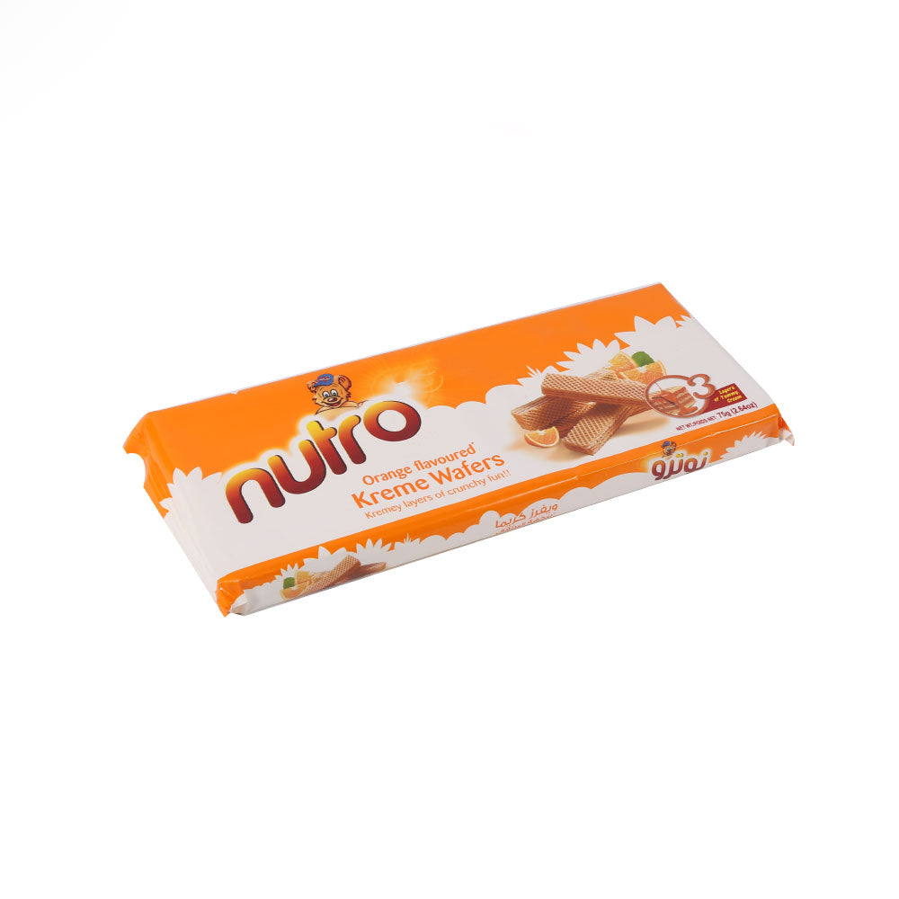 NUTRO WAFERS ORANGE FLAVOURED 75 GM