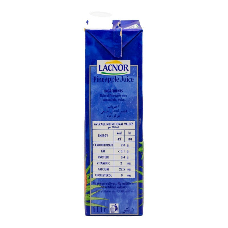 LACNOR JUICE PINEAPPLE 1 LTR