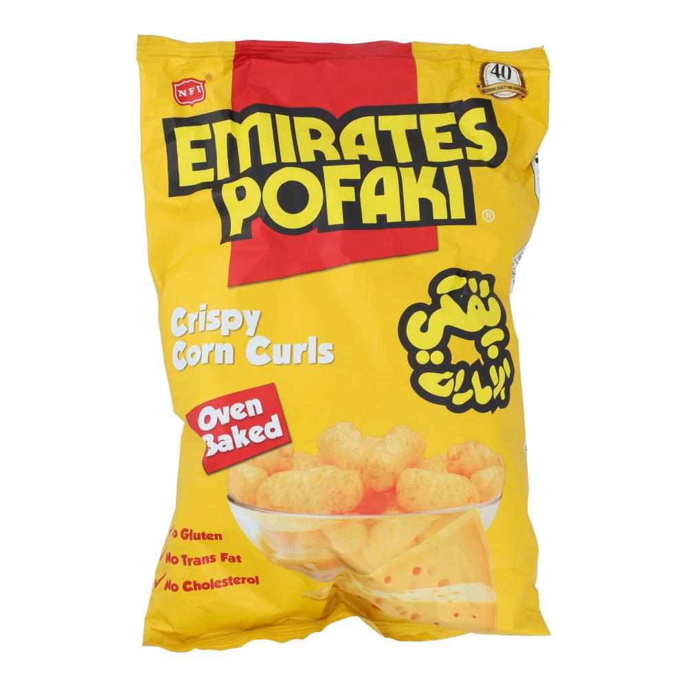 EMIRATES POFAKI CRISPY CORN CURLS OVEN BAKED 80 GM