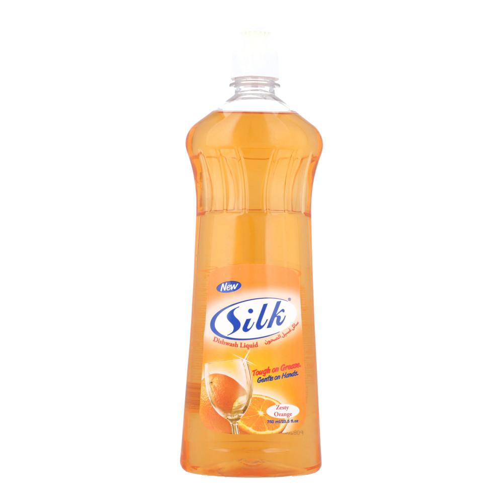 SILK DISHWASH LIQUID ZEST ORANGE 750 ML