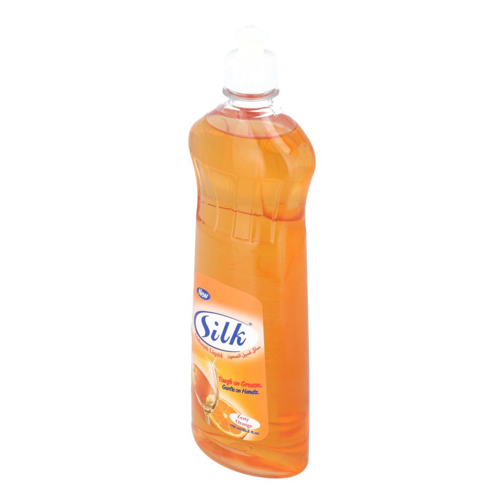 SILK DISHWASH LIQUID ZEST ORANGE 750 ML