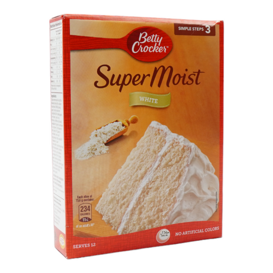 BETTY CROCKER CAKE MIX SUPER MOIST WHITE 500 GM