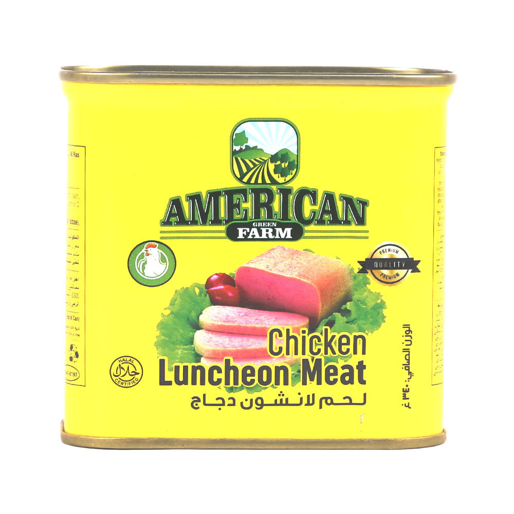 AMERICAN GREEN FARM CHICKEN LUNCHEON MEAT 340 GM