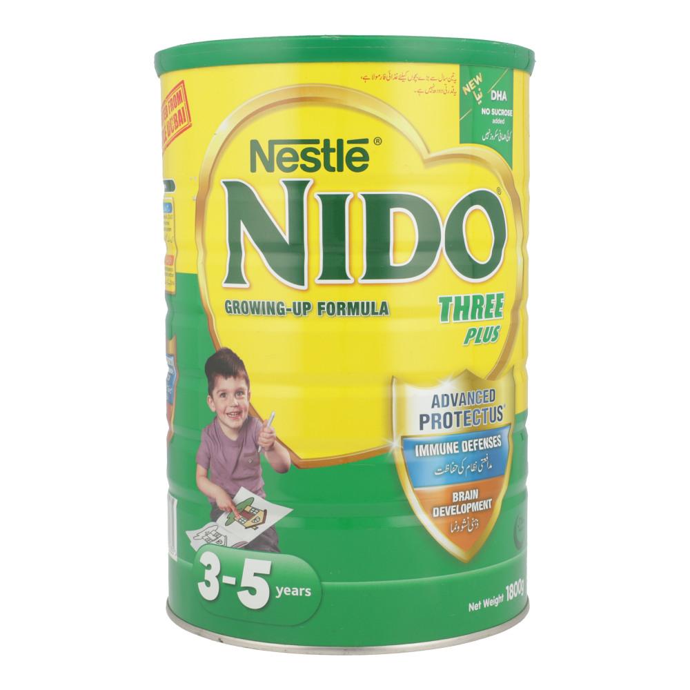 NESTLE NIDO MILK THREE PLUS 3-5 YEARS TIN 1800 GM