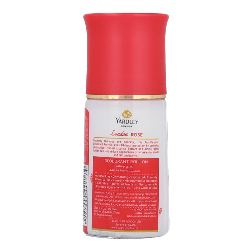 YARDLEY ROLL ON LONDON ROSE 50 ML