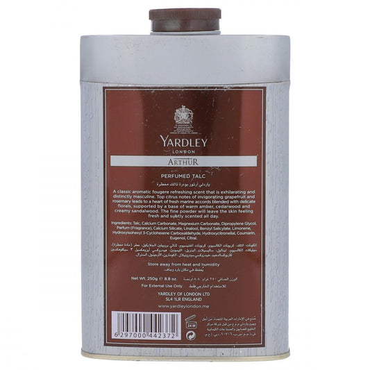 YARDLEY TALCUM POWDER ARTHUR FOR MEN 250 GM