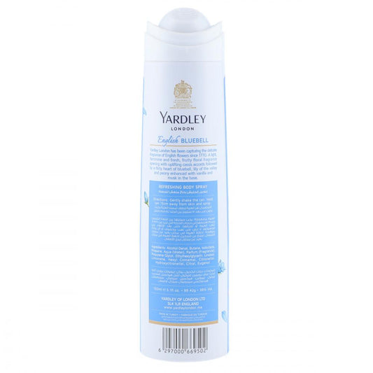 YARDLEY BODY SPRAY BLUE BELL 150 ML