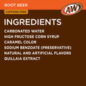 A&W Caffeine-Free, Low Sodium Root Beer Soda Pop, 12 fl oz, 12 Pack Cans