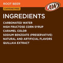 A&W Caffeine-Free, Low Sodium Root Beer Soda Pop, 16.9 Fl Oz, 6 Pack Bottles