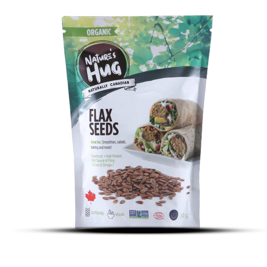 NATURE'S HUG FLAX SEEDS BROWN ORGANIC 300 GM