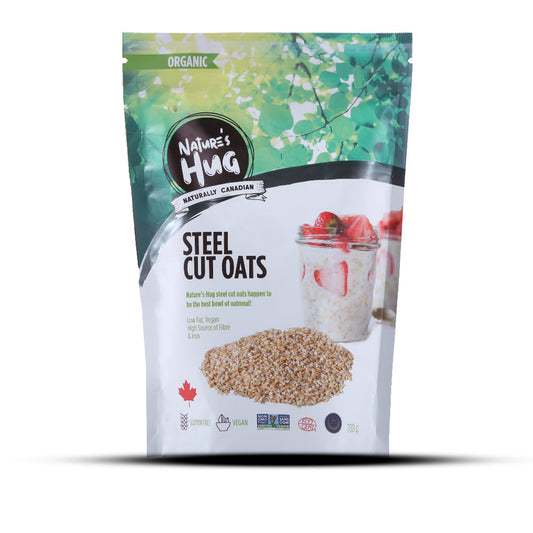 NATURE'S HUG STEEL CUT OATS ORGANIC 700 GM