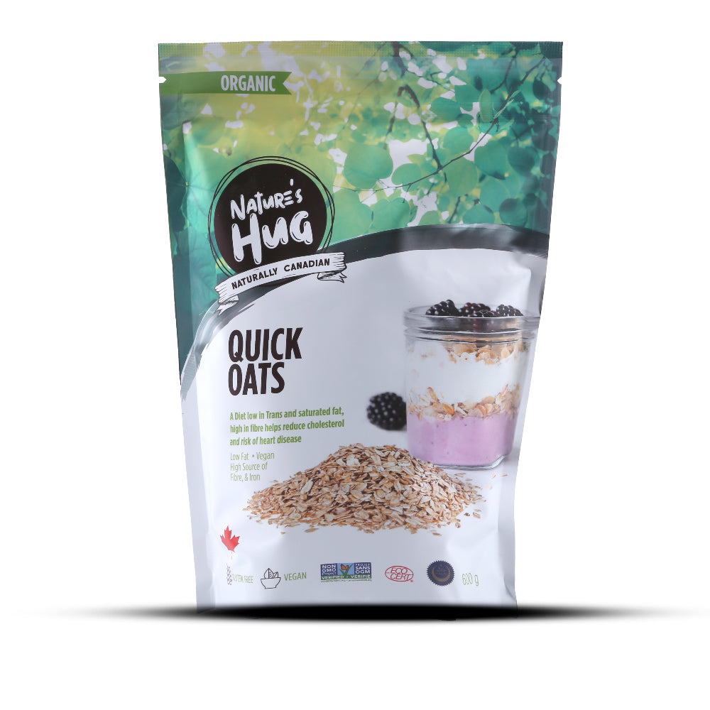 NATURE'S HUG QUICK OATS ORGANIC 600 GM