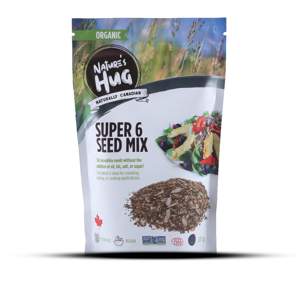 NATURE'S HUG SUPER 6 SEED MIX ORGANIC 300 GM