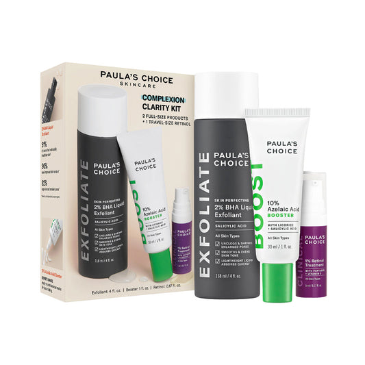 PAULAS CHOICE SKIN CARE COMPLEXION CLARITY KIT 2 FULL SIZE P