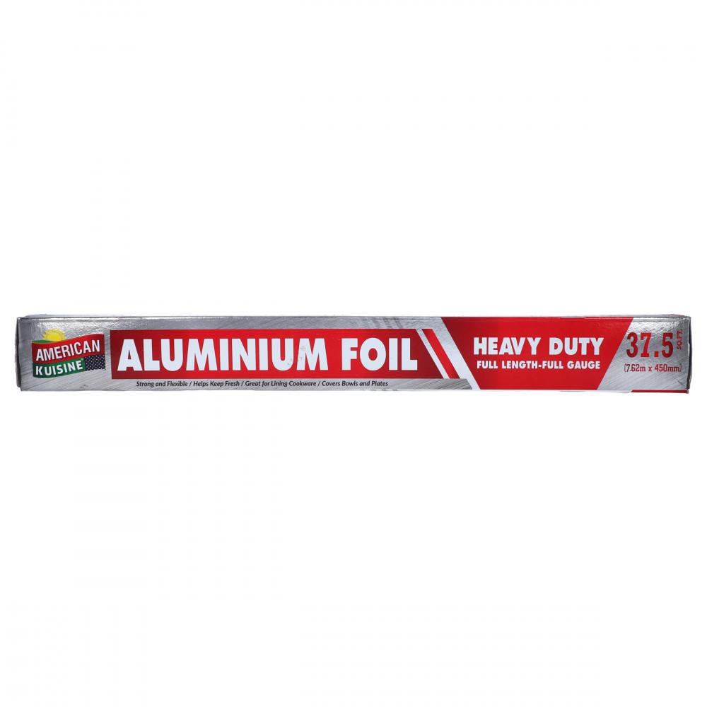 AMERICAN KUISINE ALUMINIUM FOIL HEAVY DUTY 7.62M X 450MM