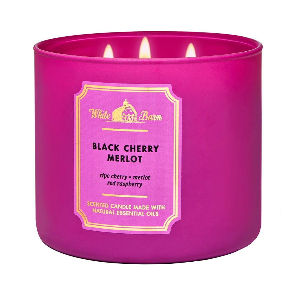 BATH & BODY WORKS BLACK CHERRY MERLOT CANDLE 411G