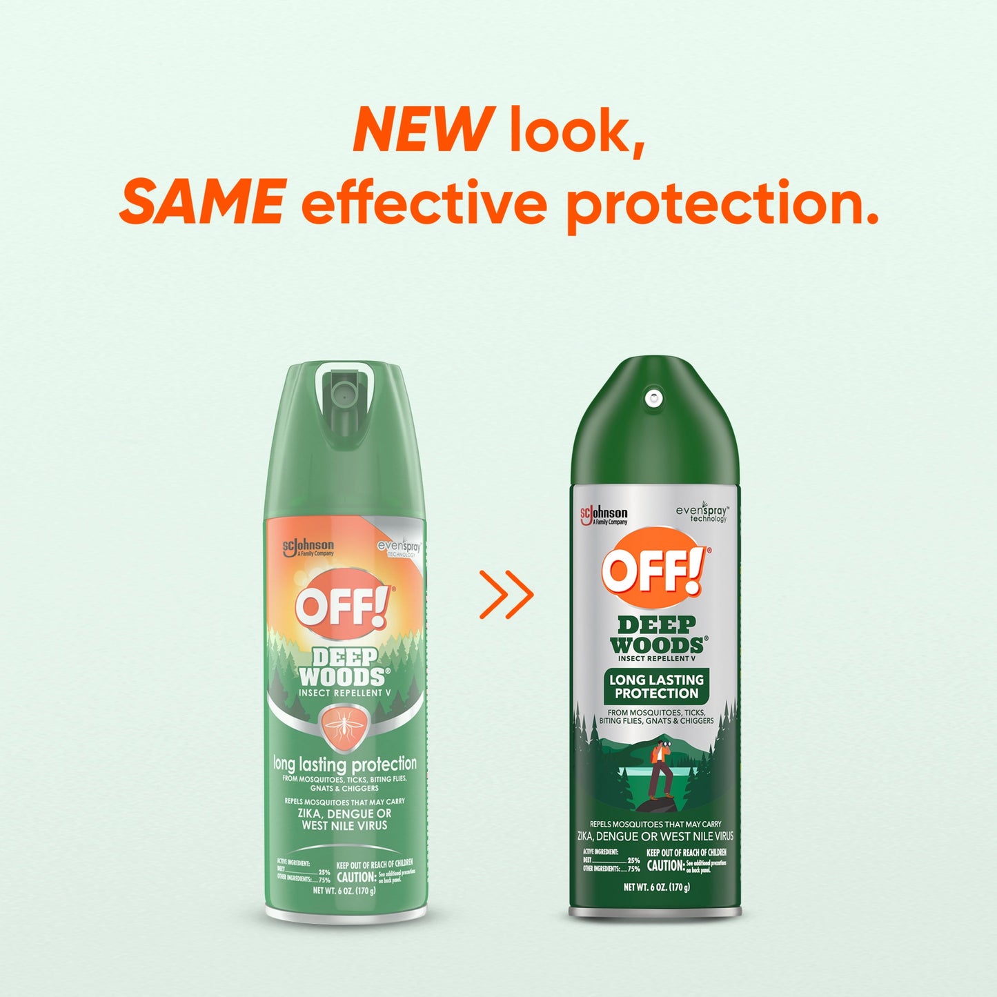 OFF! Deep Woods Mosquito Repellent V, Up to 8 Hours of Outdoor Insect Protection, 6 oz