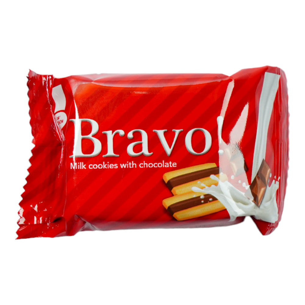 KOLSON BRAVO MILK COOKIES WITH CHOCOLATE 22 GM