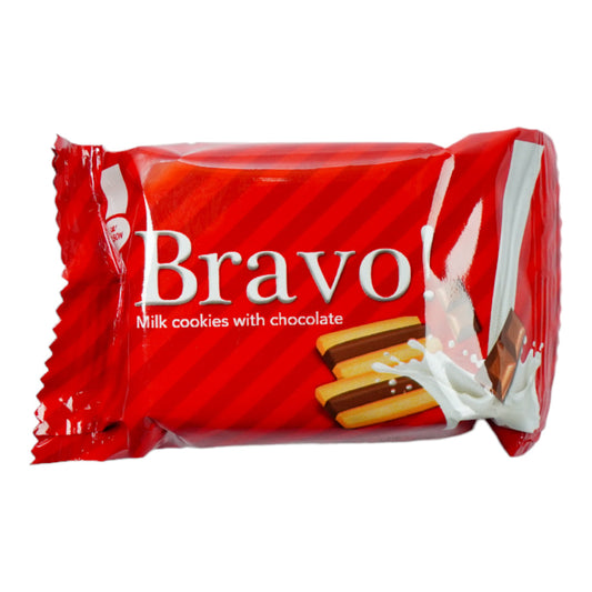 KOLSON BRAVO MILK COOKIES WITH CHOCOLATE 22 GM