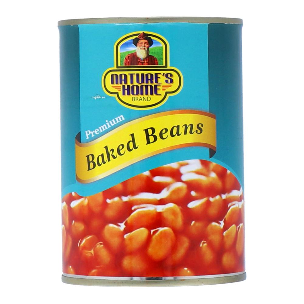 NATURES HOME BAKED BEANS PREMIUM TIN 400 GM