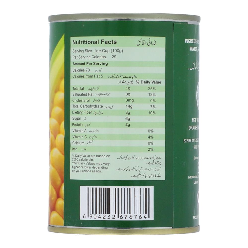 NATURES HOME SWEET CORN WHOLE KERNAL TIN 380 GM