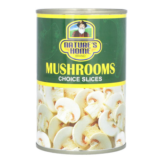 NATURES HOME MUSHROOMS CHOICE SLICES TIN 380 GM