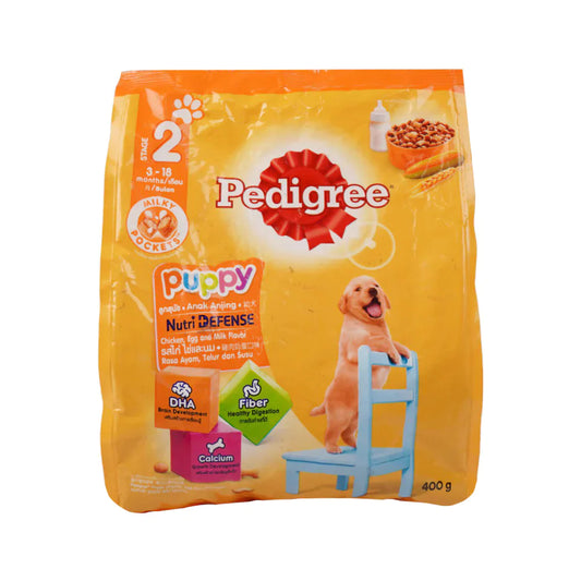 PEDIGREE DOG FOOD PUPPY CHICKEN EGG AND MILK 400 GM