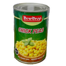 DEW DROP CHICK PEAS TIN 380 GM