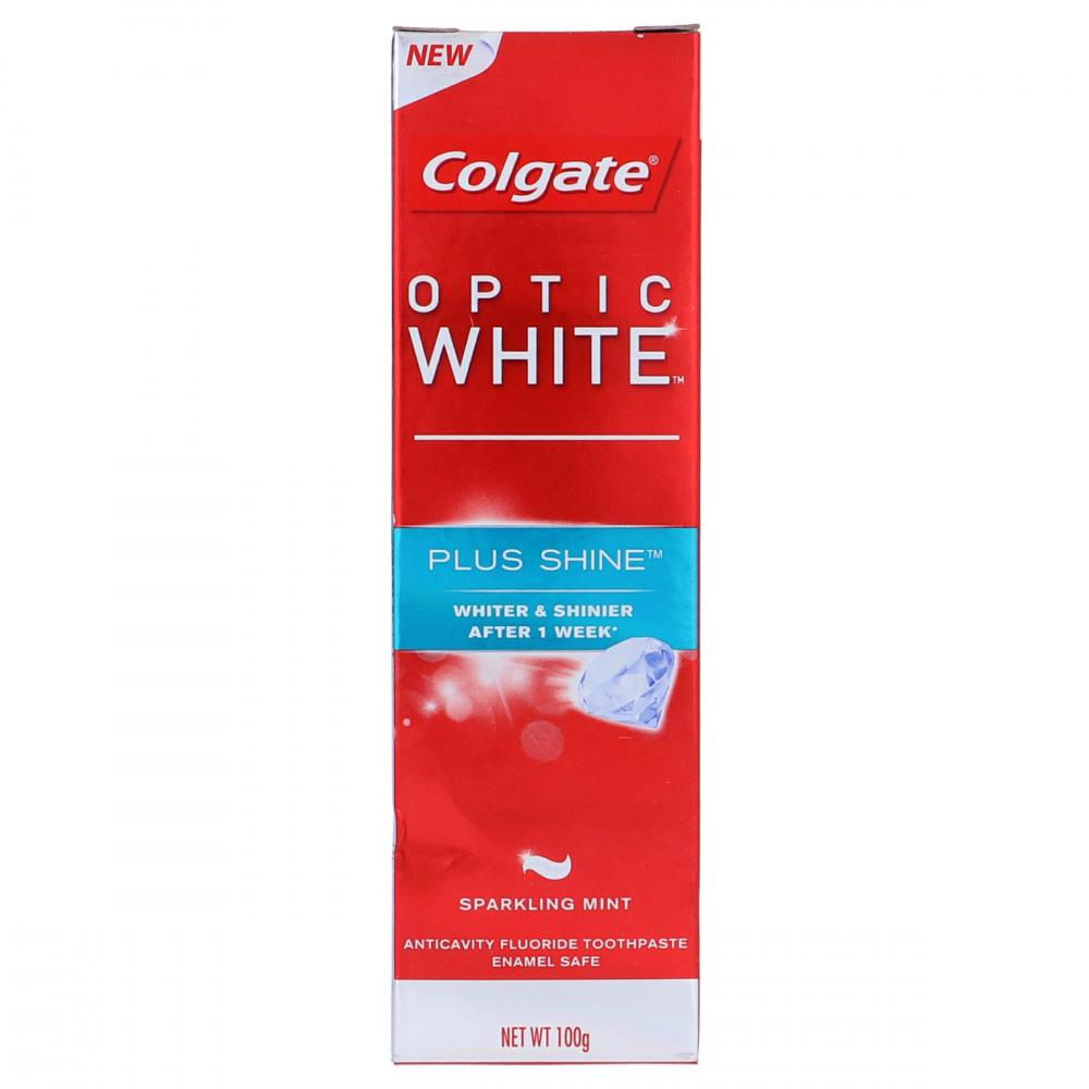 COLGATE TOOTH PASTE OPTIC WHITE PLUS SHINE 100GM