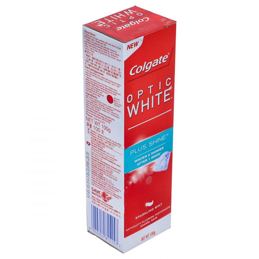 COLGATE TOOTH PASTE OPTIC WHITE PLUS SHINE 100GM